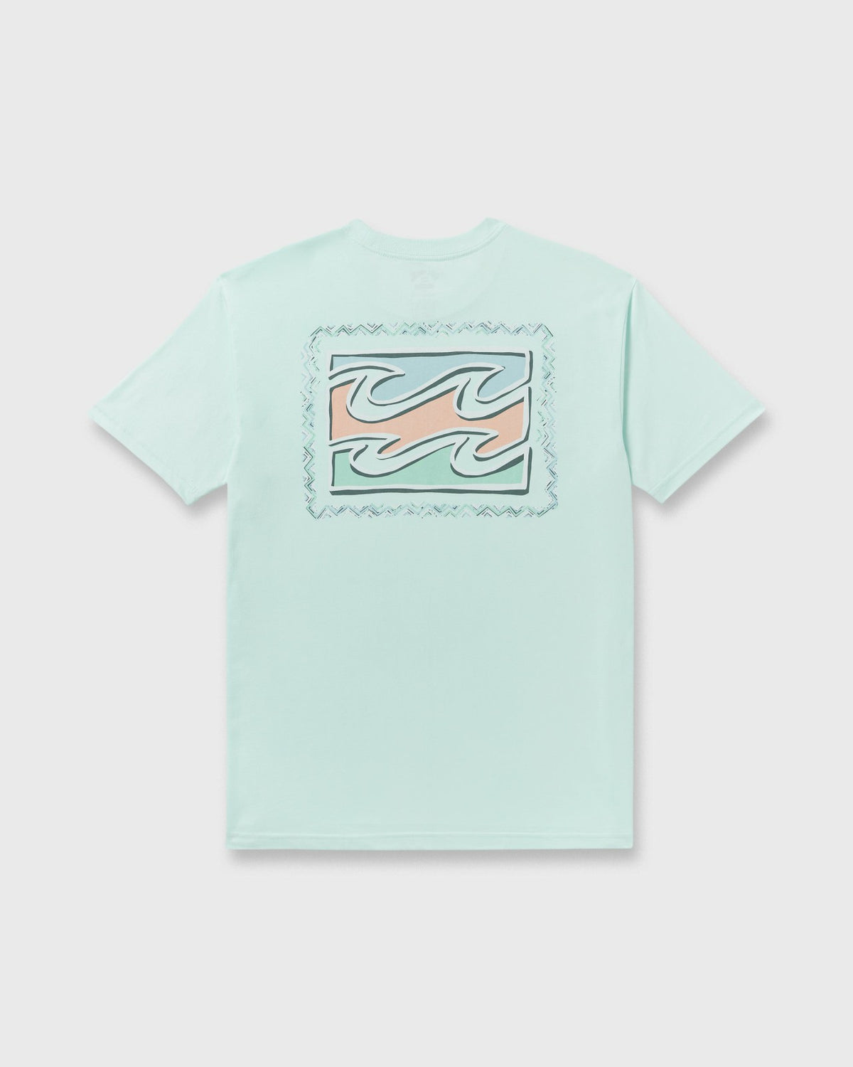 Billabong Crayon Wave Premium Short Sleeve T-Shirt - Sea Glass