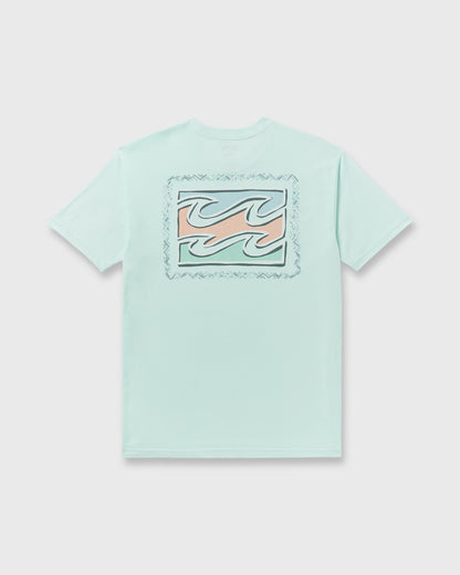 Billabong Crayon Wave Premium Short Sleeve T-Shirt - Sea Glass