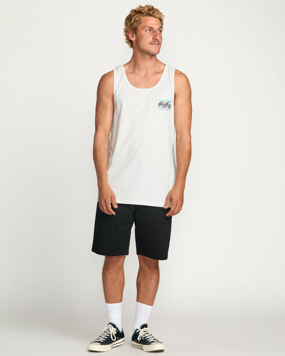 Billabong Crayon Wave Premium Tank - Off White
