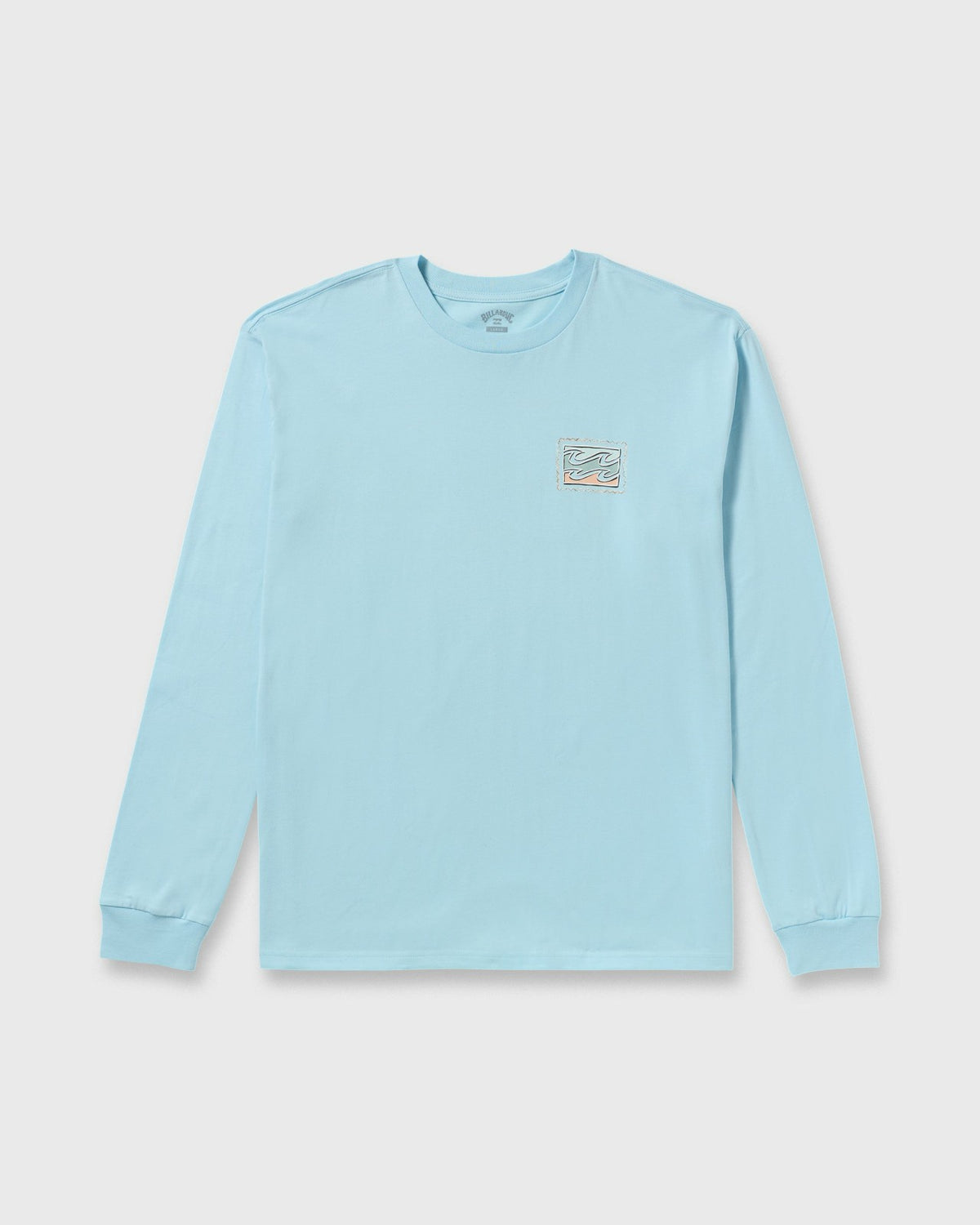 Billabong Crayon Wave Regular Long Sleeve T-Shirt - Coastal Blue