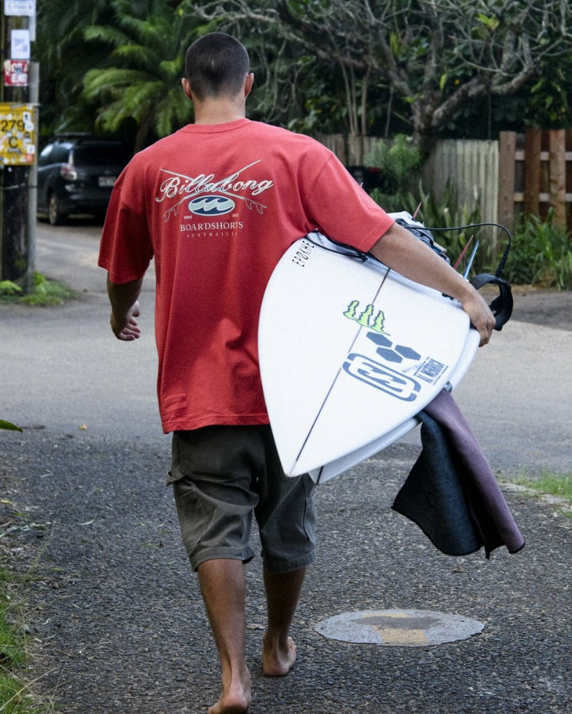 Billabong Crossboards OG Tee - Burnt Red