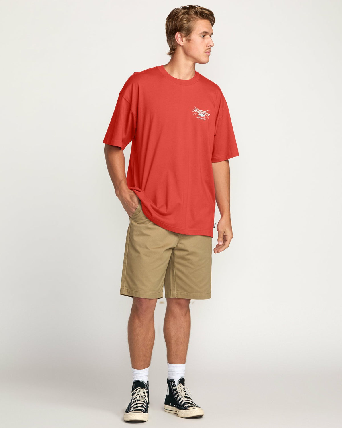 Billabong Crossboards OG Tee - Burnt Red