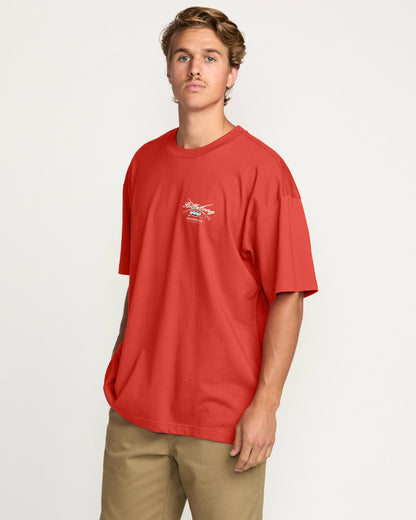 Billabong Crossboards OG Tee - Burnt Red