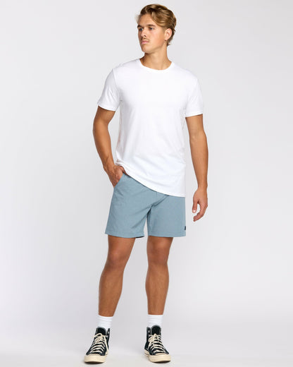Billabong Crossfire Submersible 17" Hybrid Shorts - Slate Blue