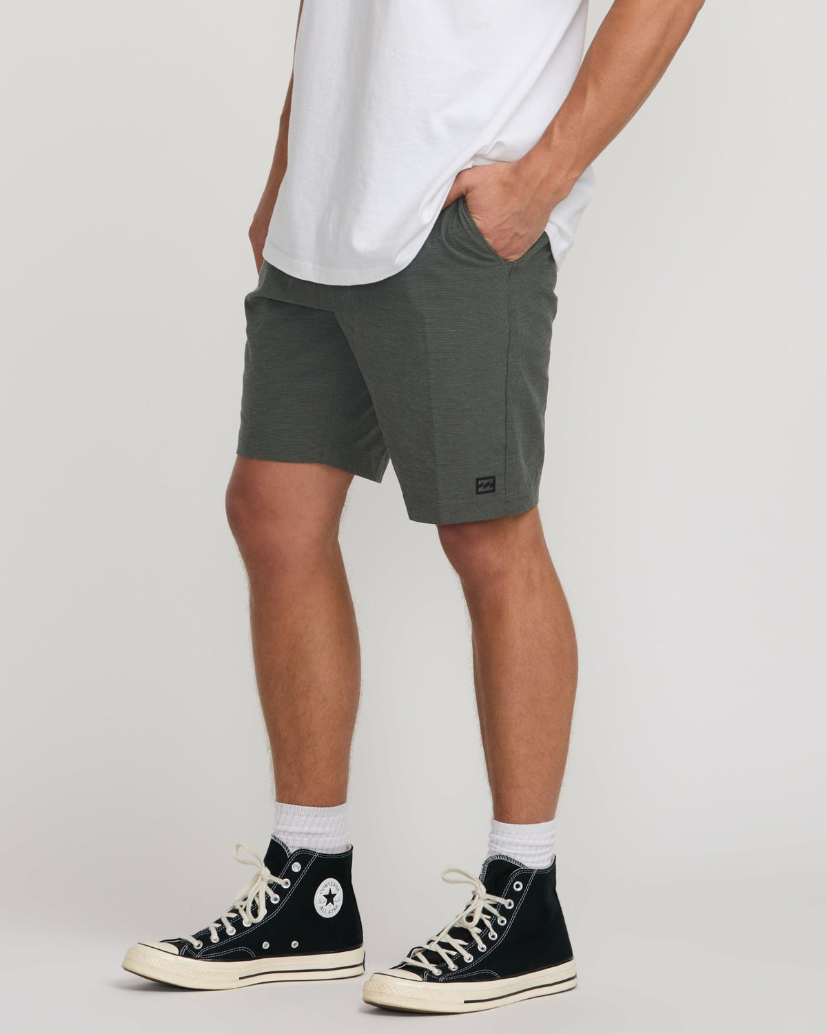 Billabong Crossfire Submersible 19" Hybrid Shorts - Asphalt