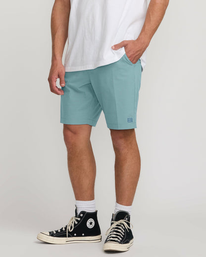 Billabong Crossfire Submersible 19" Hybrid Shorts - Glacier Blue