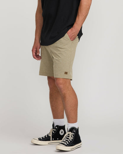 Billabong Crossfire Submersible 19" Hybrid Shorts - Khaki