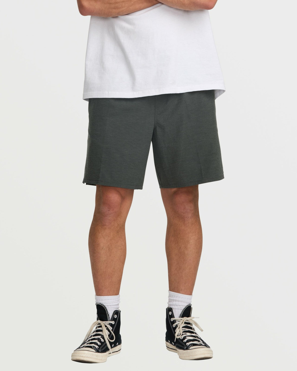 Billabong Crossfire Elastic Submersible 18" Hybrid Shorts - Asphalt