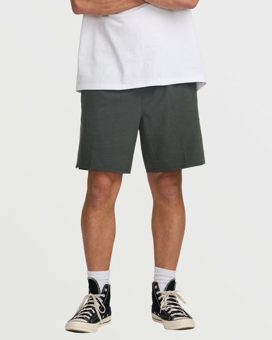 Billabong Crossfire Elastic Submersible 18" Hybrid Shorts - Asphalt