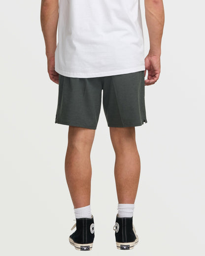 Billabong Crossfire Elastic Submersible 18" Hybrid Shorts - Asphalt