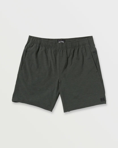 Billabong Crossfire Elastic Submersible 18" Hybrid Shorts - Asphalt