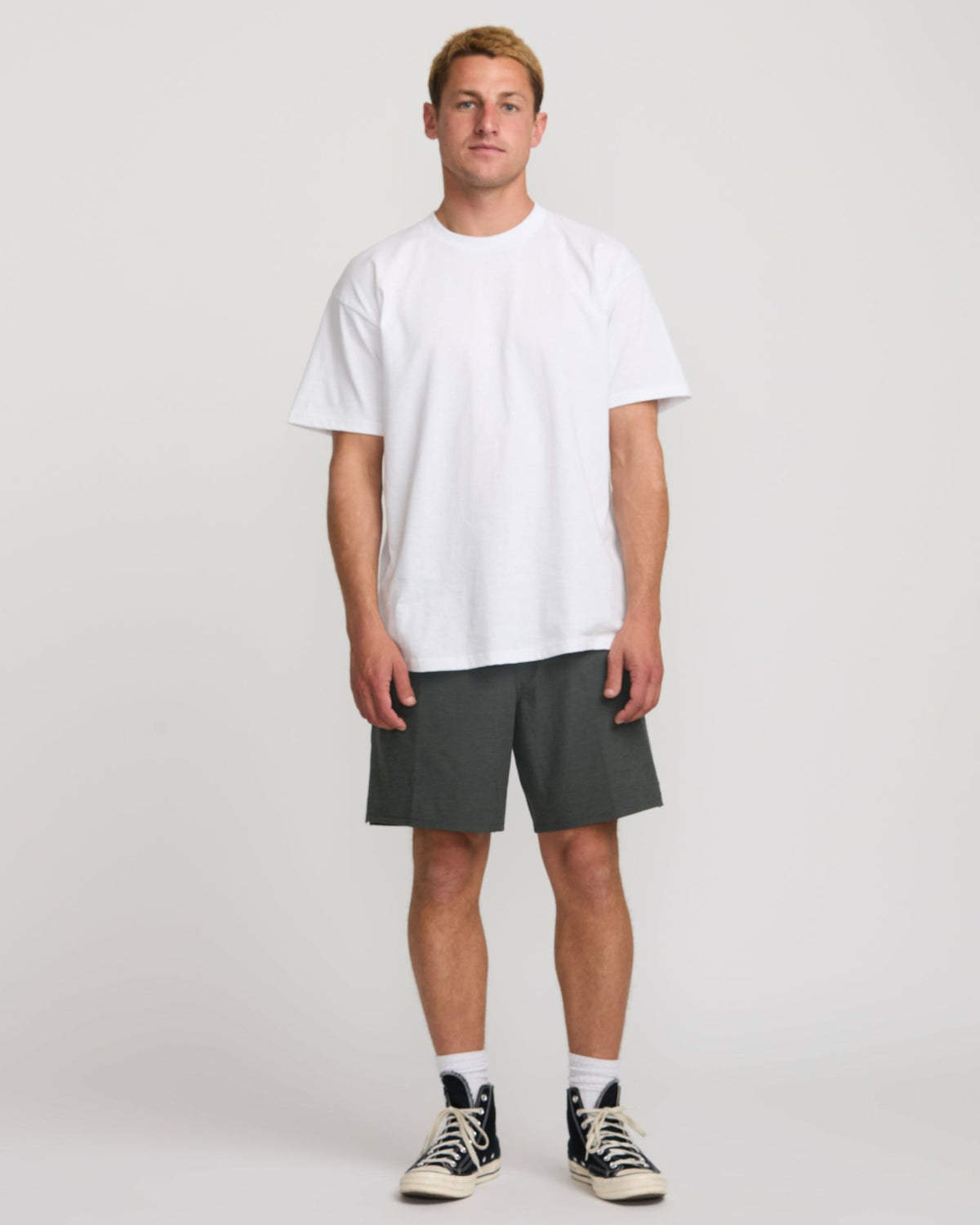 Billabong Crossfire Elastic Submersible 18" Hybrid Shorts - Asphalt