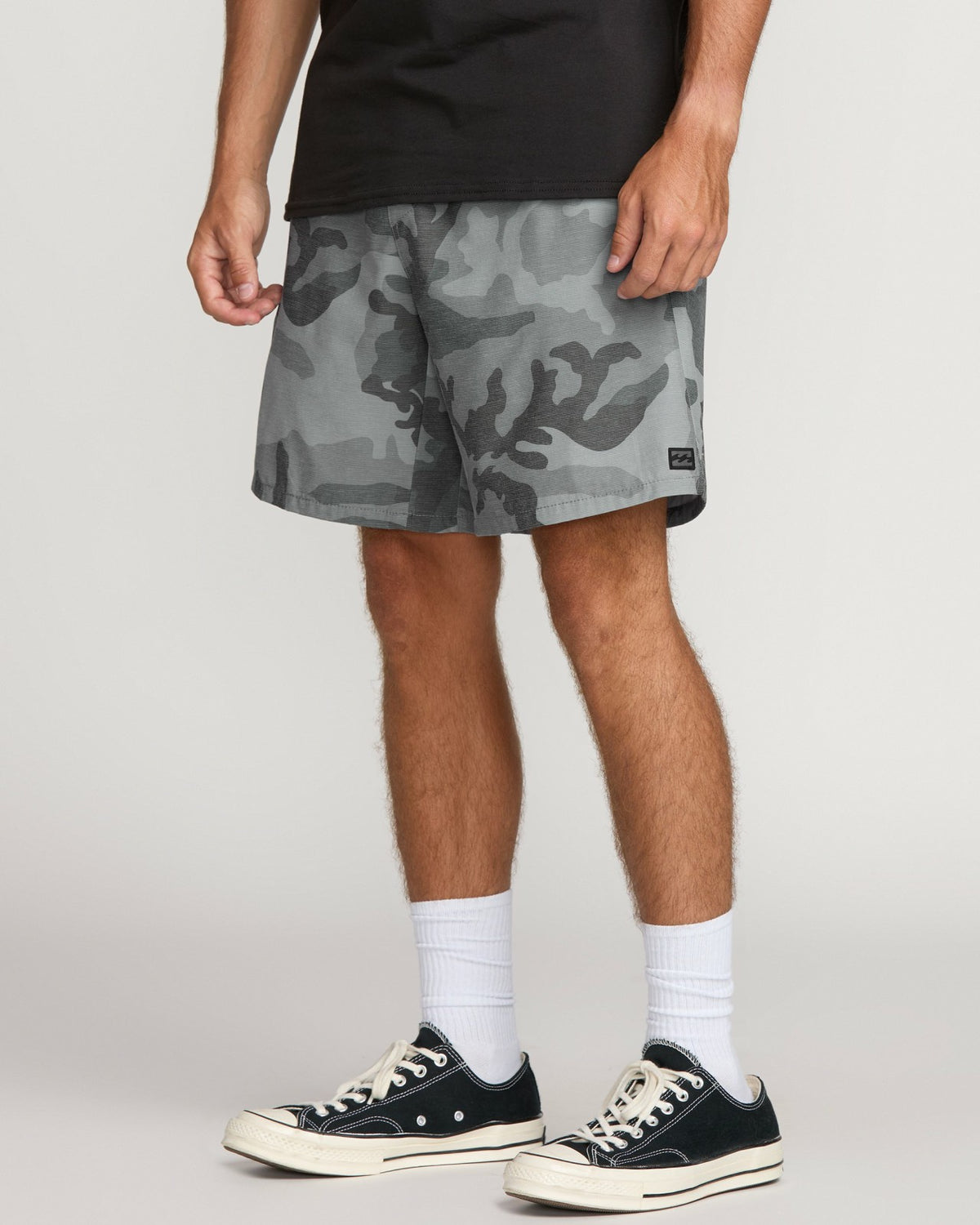 Billabong Crossfire Elastic Submersible 18" Hybrid Shorts - Black Camo