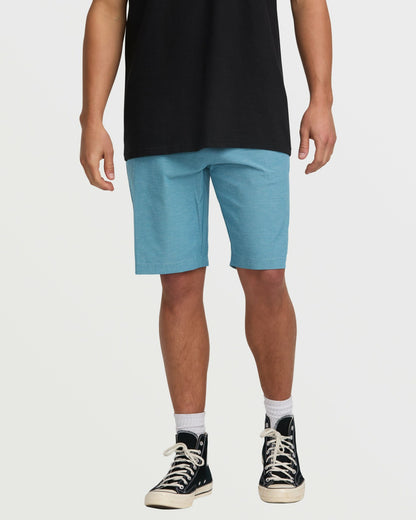 Billabong Crossfire Submersible 21" Hybrid Shorts - Glacier Blue