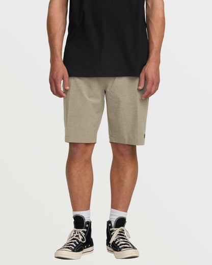 Billabong Crossfire Submersible 21" Hybrid Shorts - Khaki