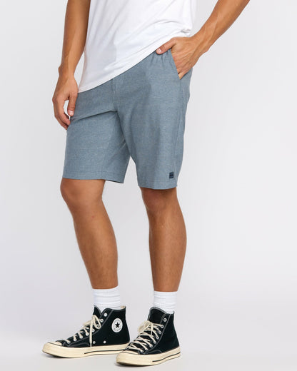 Billabong Crossfire Submersible 21" Hybrid Shorts - Slate Blue