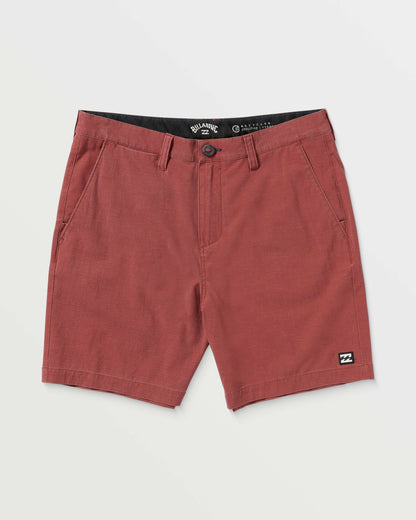 Billabong Crossfire Wave Wash Submersible 18" Hybrid Shorts - Dusty Red