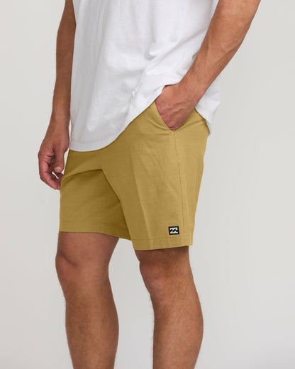 Billabong Crossfire Wave Wash Submersible 18" Hybrid Shorts - Khaki