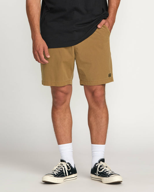 Billabong Crossfire Wave Wash Submersible 18" Hybrid Shorts - Tobacco