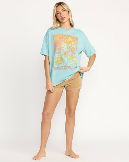 Billabong Daylight Blooms Tee - Misty Blue