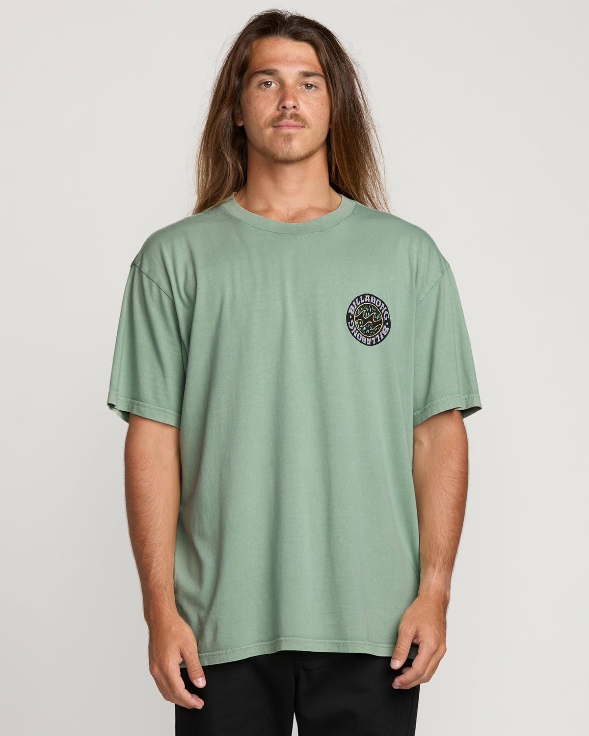 Billabong Decal Regular Wave Wash Tee - Mist Green