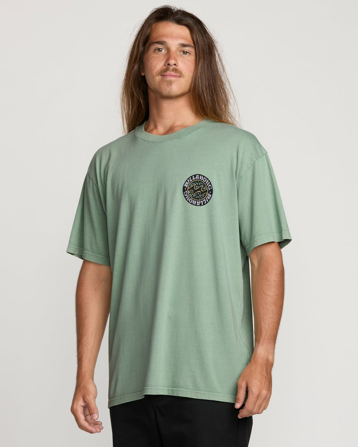 Billabong Decal Regular Wave Wash Tee - Mist Green