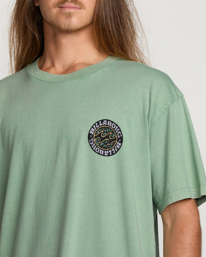 Billabong Decal Regular Wave Wash Tee - Mist Green