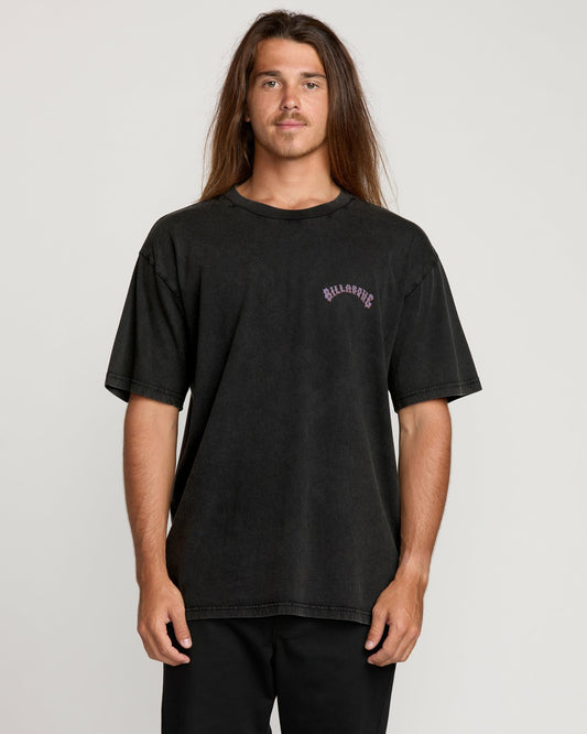 Billabong Decal Regular Wave Wash Tee - Washed Black