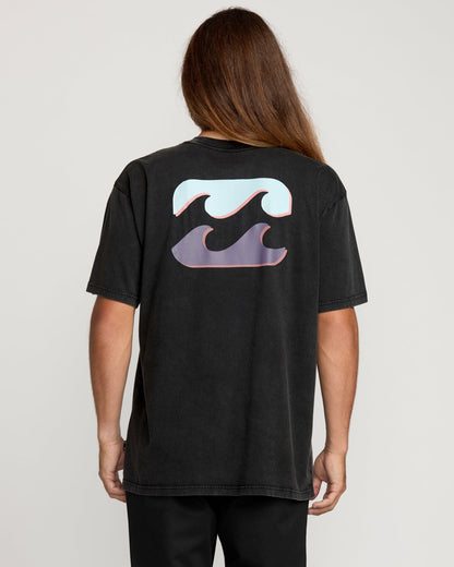 Billabong Decal Regular Wave Wash Tee - Washed Black