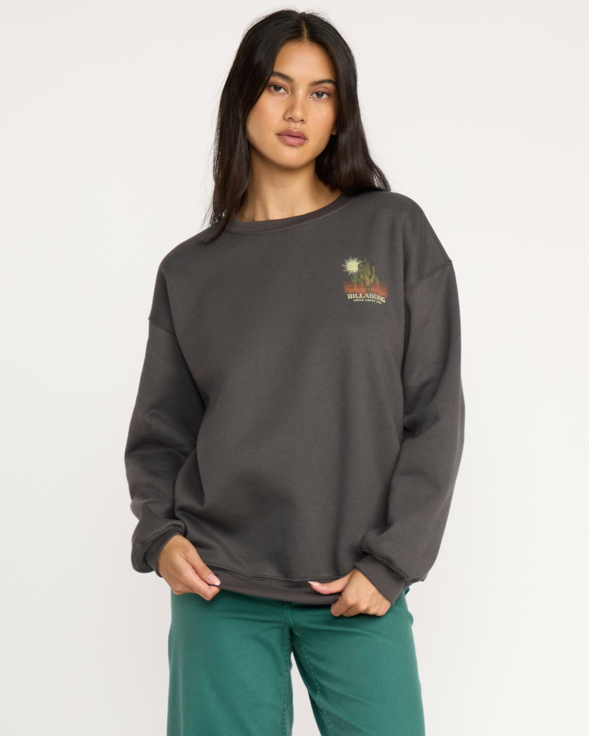 Billabong Desert Break Crewneck Sweatshirt - Off Black