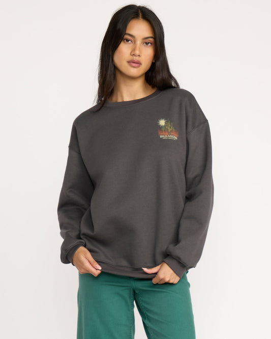 Billabong Desert Break Crewneck Sweatshirt - Off Black