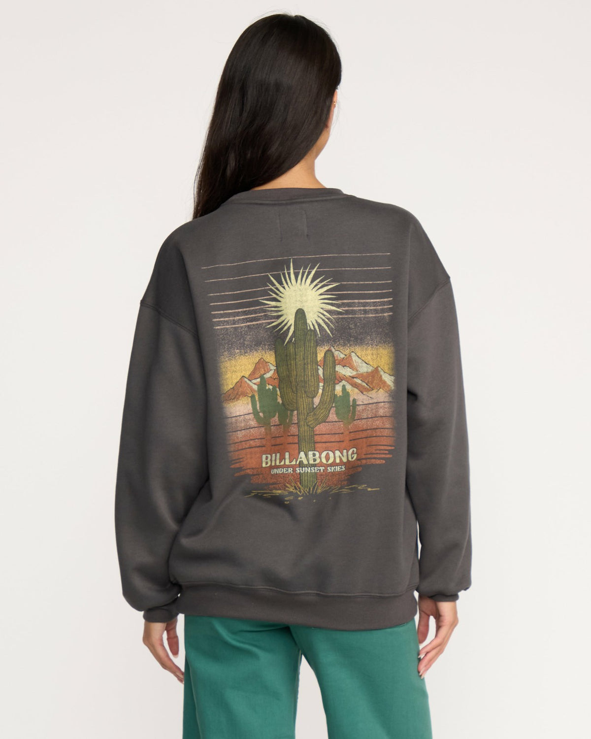 Billabong Desert Break Crewneck Sweatshirt - Off Black