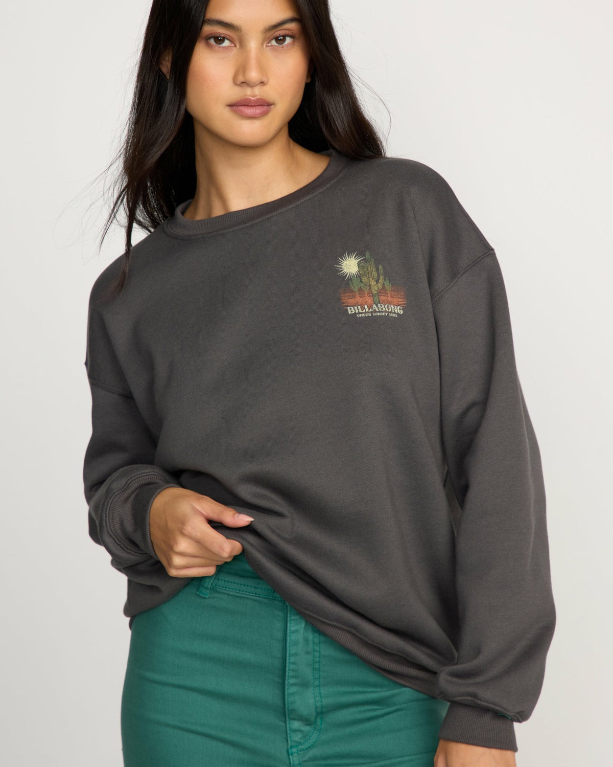 Billabong Desert Break Crewneck Sweatshirt - Off Black