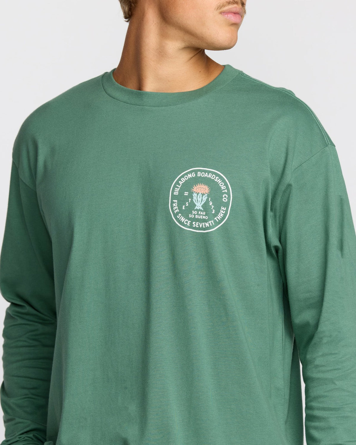 Billabong Desert Flower Regular Long Sleeve T-Shirt - Sage Green