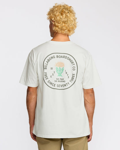 Billabong Desert Flower Regular Short Sleeve T-Shirt - Off White