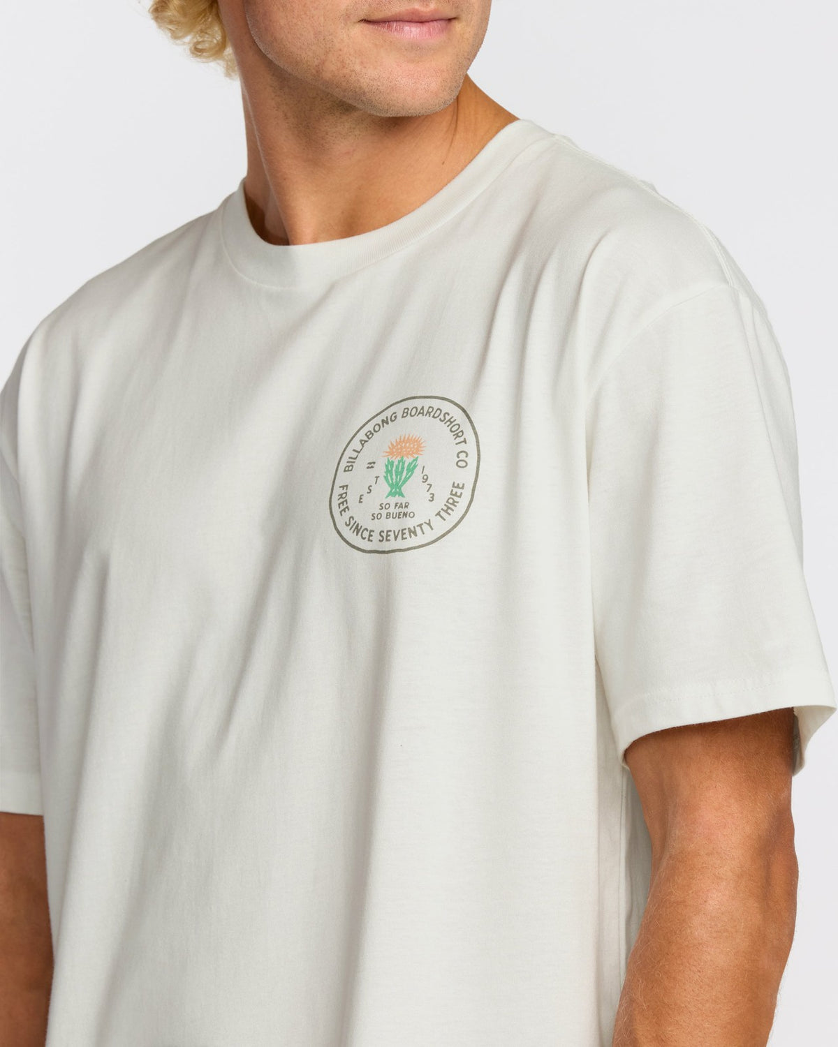 Billabong Desert Flower Regular Short Sleeve T-Shirt - Off White