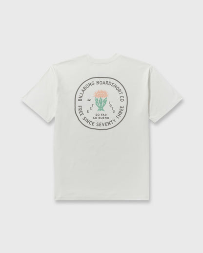 Billabong Desert Flower Regular Short Sleeve T-Shirt - Off White