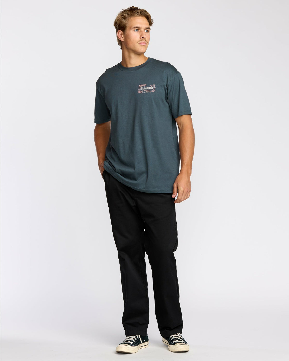 Billabong Desert Lounge Premium Short Sleeve T-Shirt - Midnight Blue