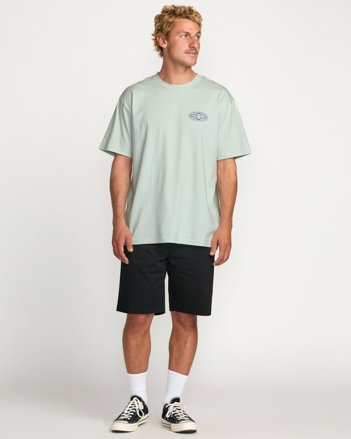 Billabong Diamond Vision Regular Tee - Ash Blue