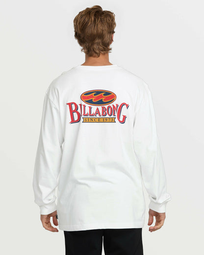 Billabong Double Spread OG Long Sleeve Tee - White