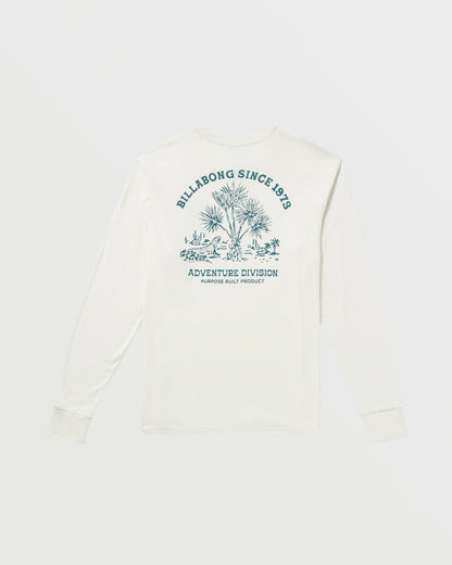 Billabong Dusty Road A/Div Long Sleeve Tee - Off White