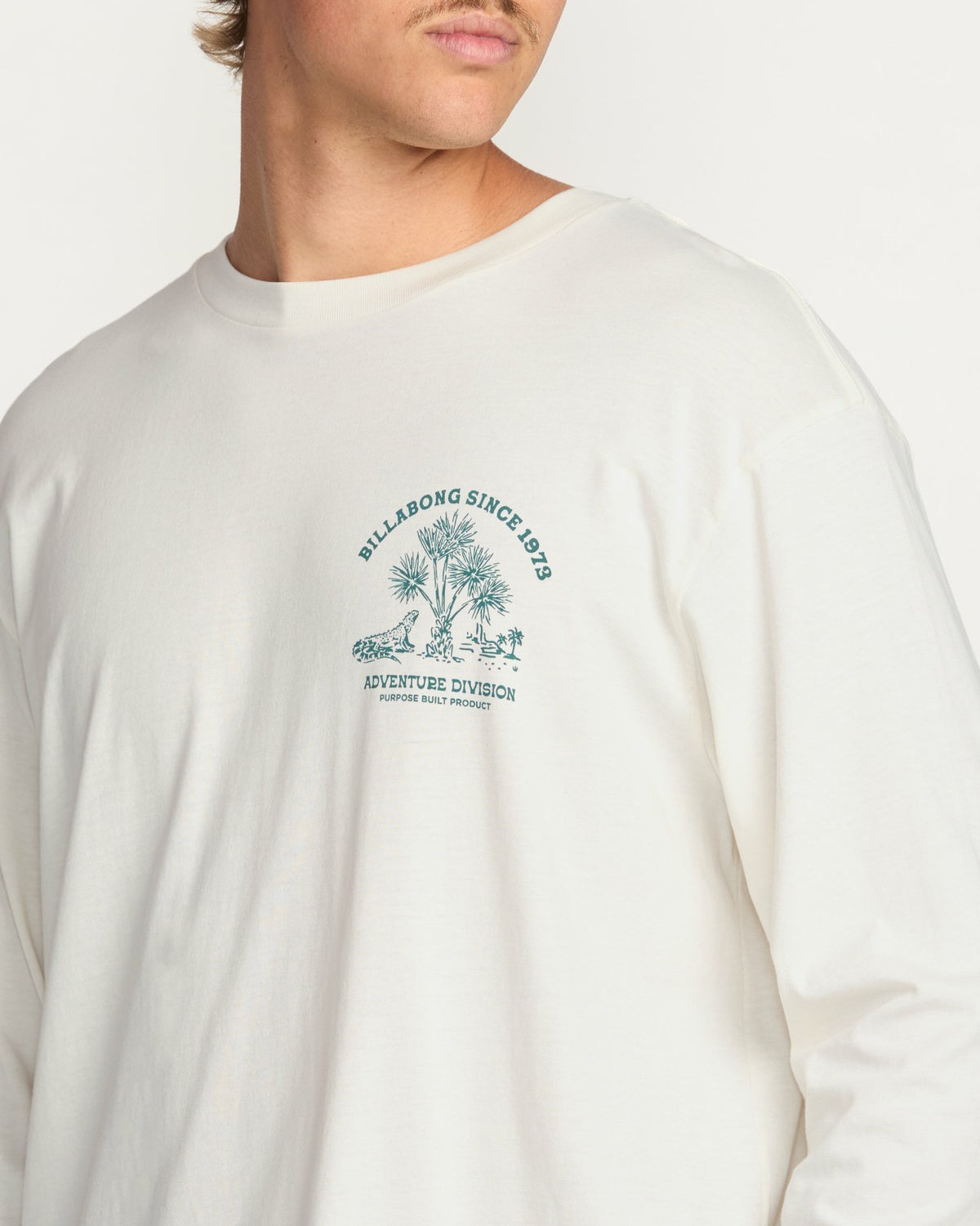 Billabong Dusty Road A/Div Long Sleeve Tee - Off White