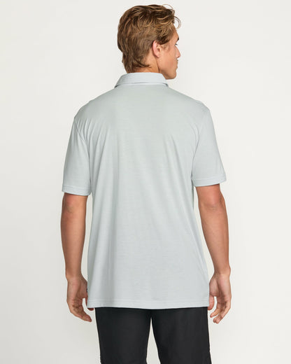Billabong Eclipse Short Sleeve Polo Shirt - Ash Blue