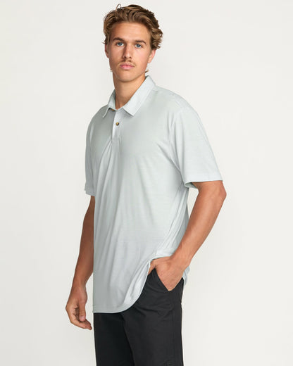 Billabong Eclipse Short Sleeve Polo Shirt - Ash Blue