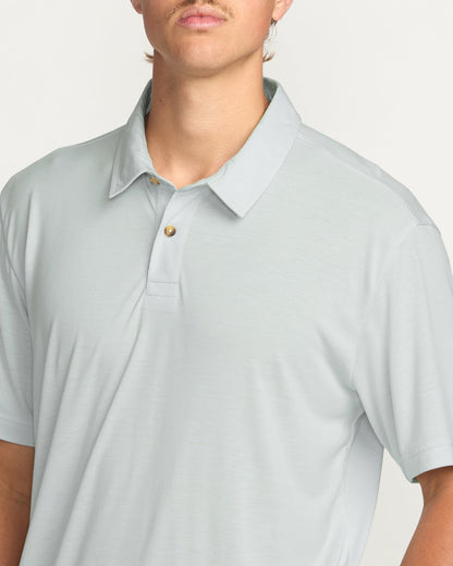 Billabong Eclipse Short Sleeve Polo Shirt - Ash Blue