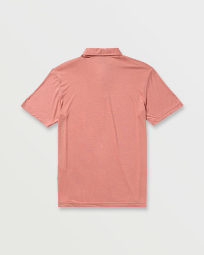 Billabong Eclipse Short Sleeve Polo Shirt - Dust Red