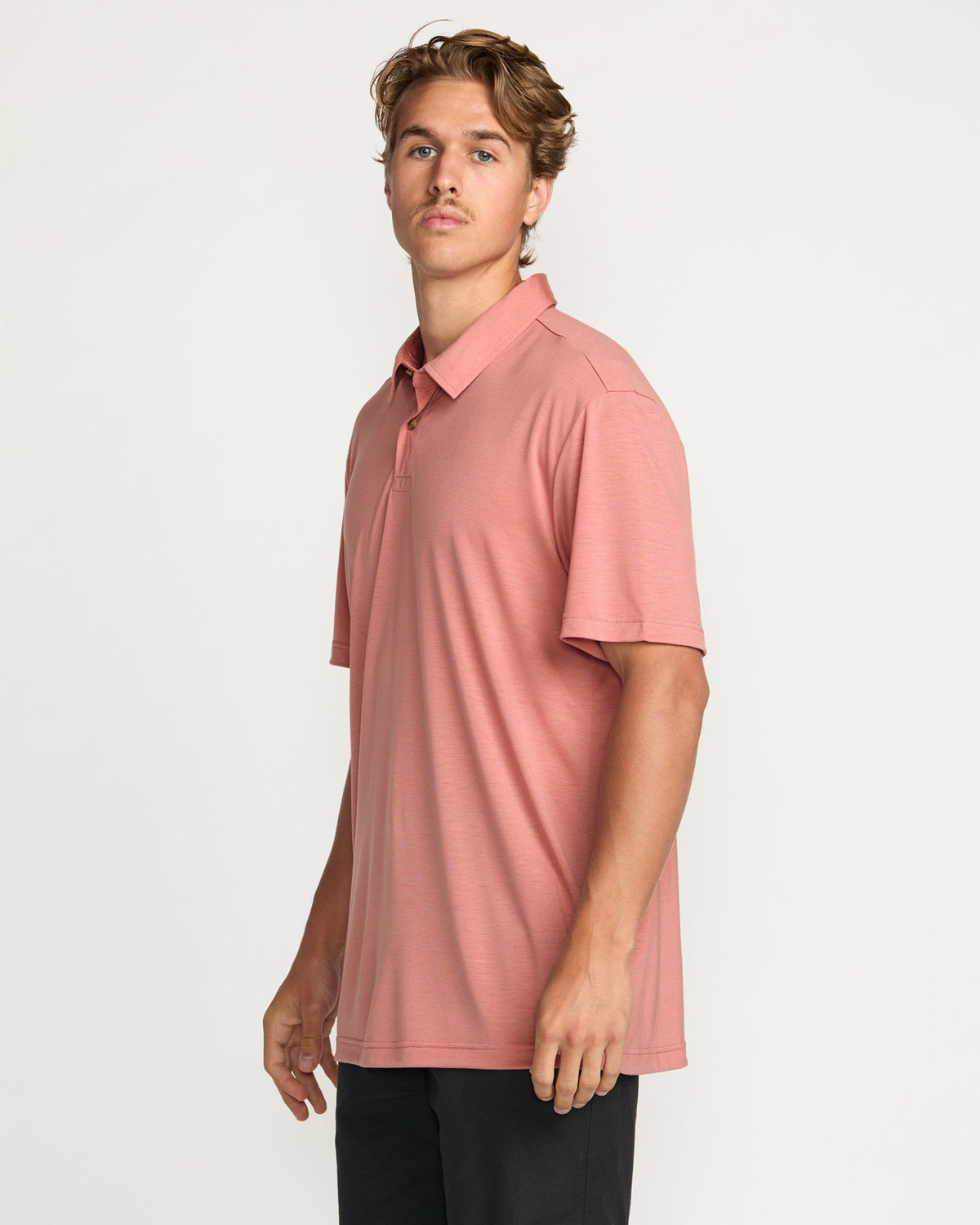 Billabong Eclipse Short Sleeve Polo Shirt - Dust Red