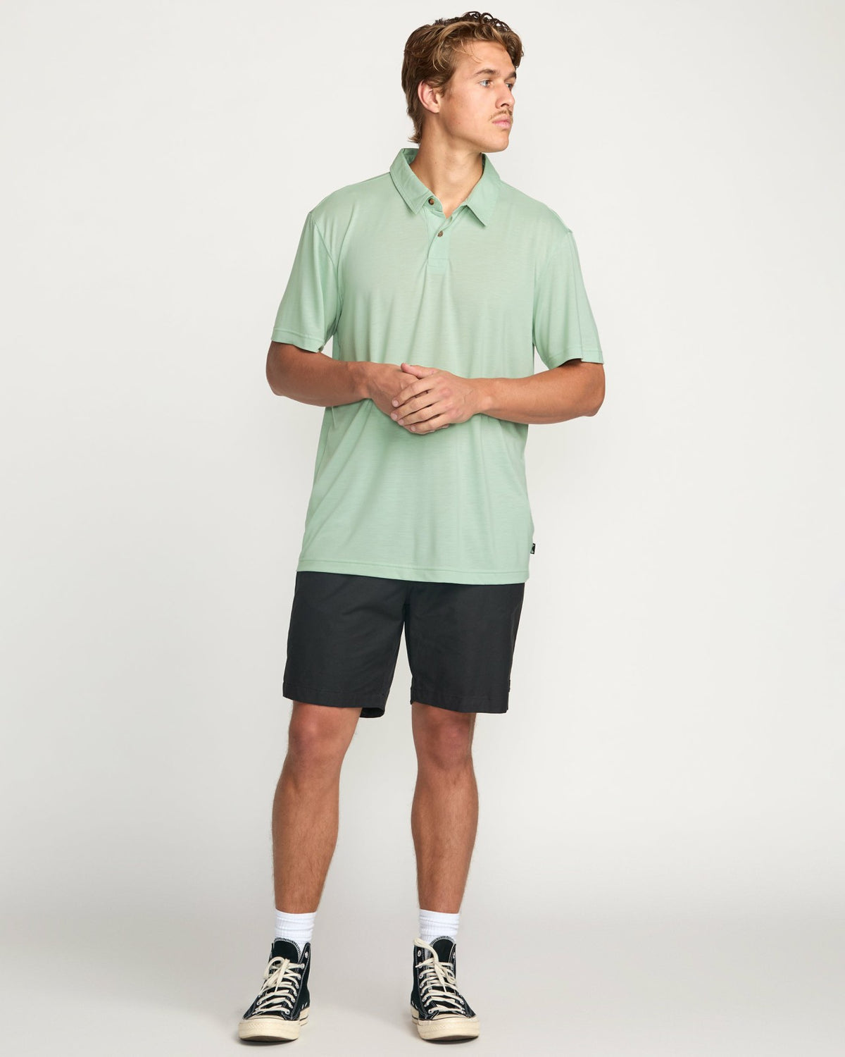 Billabong Eclipse Short Sleeve Polo Shirt - Seafoam