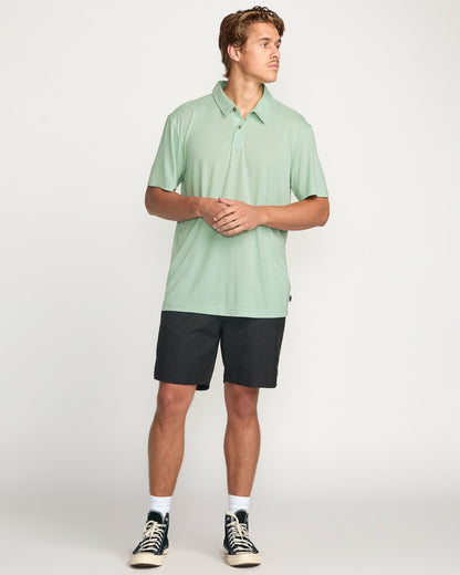 Billabong Eclipse Short Sleeve Polo Shirt - Seafoam