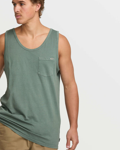 Billabong Essential Premium Wave Wash Tank - Dark Slate
